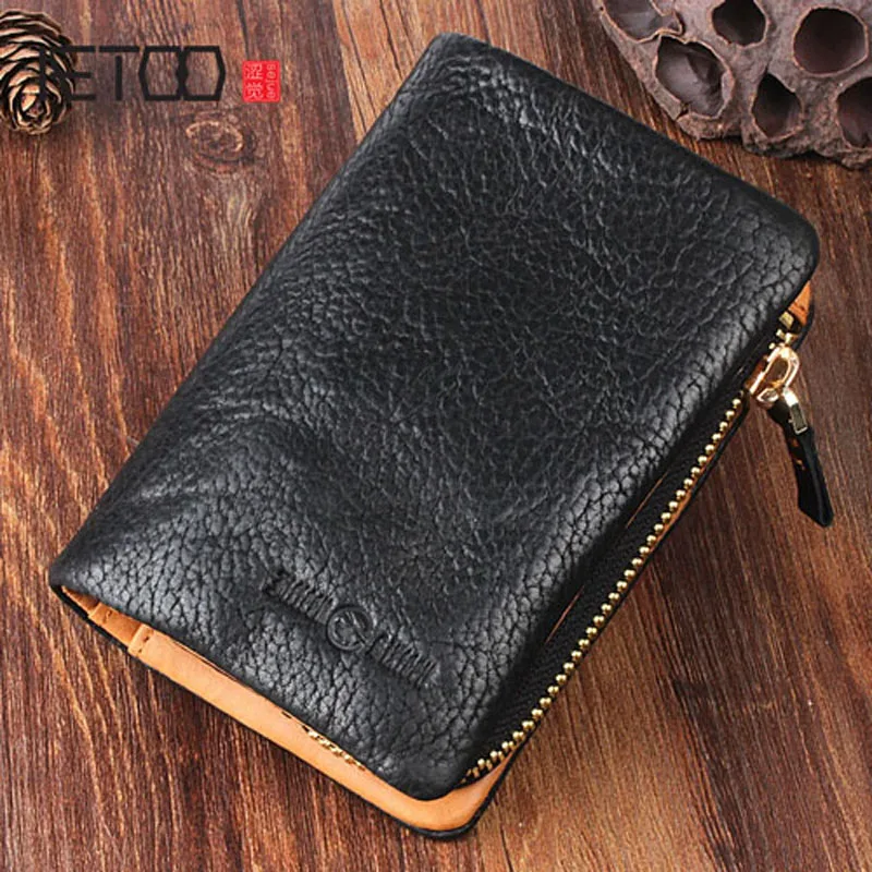 Männer Frauen Brieftasche Multi funktion Leder Und Original Bjyl Absatz Retro Kurzen karte Schnalle Multi Handgemachte 1 wqxOYqI1