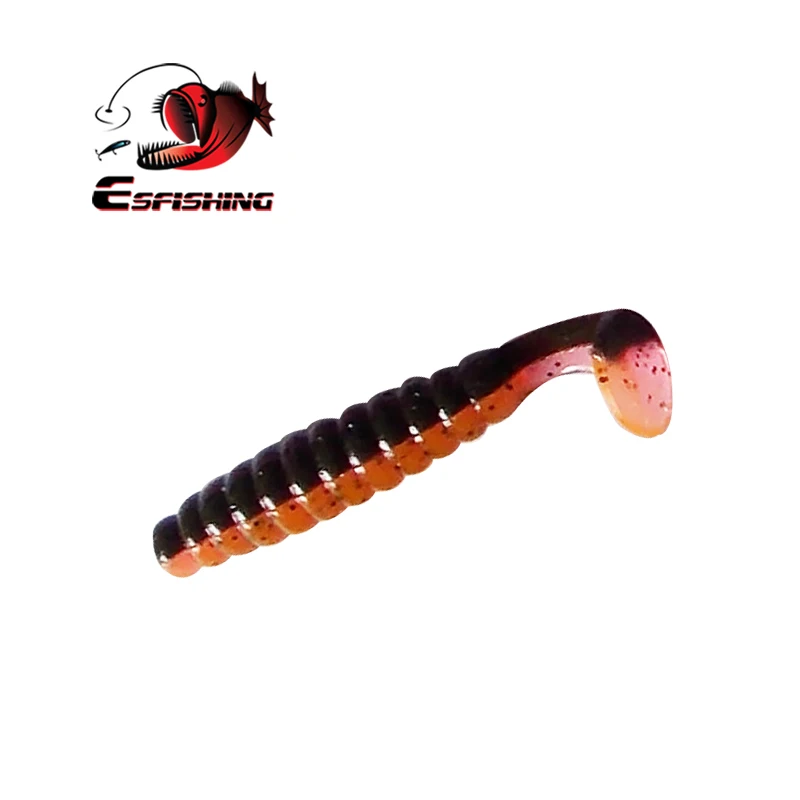 ESFISHING рыболовная Мягкая приманка Shad Crappie 10 шт. 45 мм 1 г Grub Pesca Leurre силиконовая для