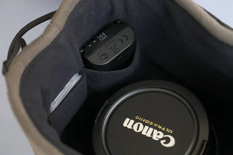 Roadfisher сумка на шнурке для камеры, карман для DSLR Canon 5D 6D 7D 60D 70D Nikon D800 D610 D4 D3S sony Fuji Leica объектив