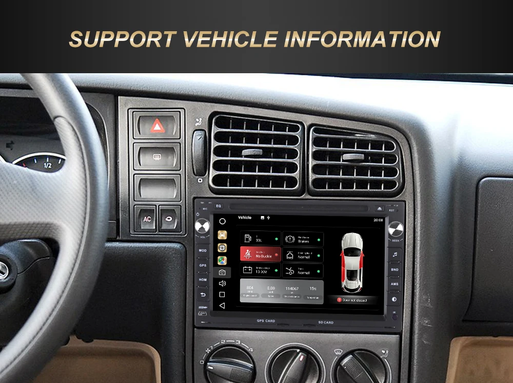Top Car 2 din Android 8.0 DVD player for Passat(MK5) Jetta Golf Transporter multimedia player with Octa core 4GB Ram 32GB Rom wifi 10