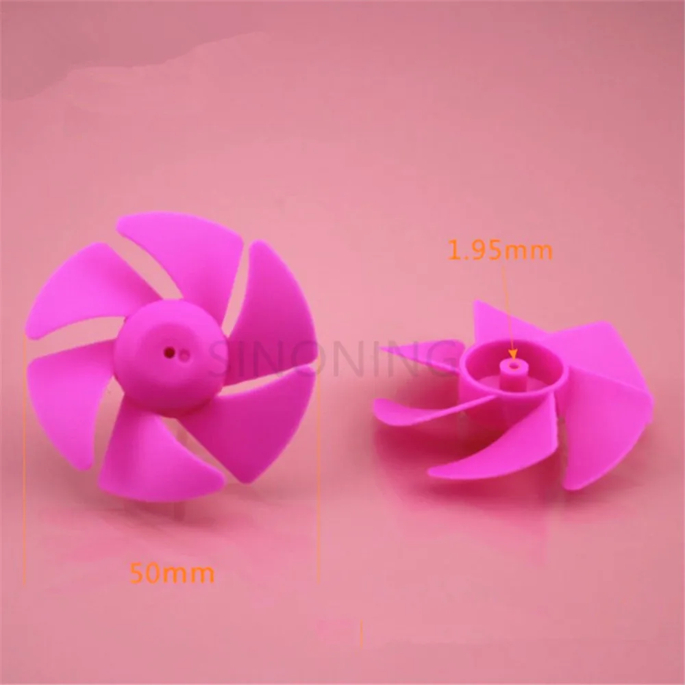 4pcs Small turbofan propeller fan blade six-leaf paddle technology building blocks