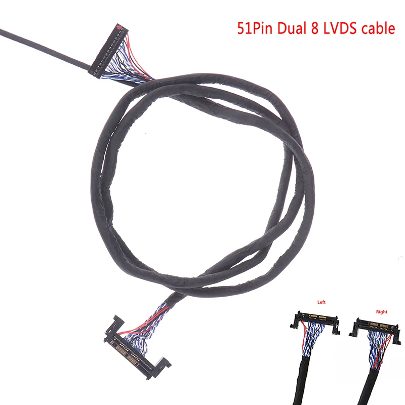 

New FIR-E51PIN LVDS cable 2 ch 8-bit 51 pins 51pin dual 8 LVDS cable LCD panel