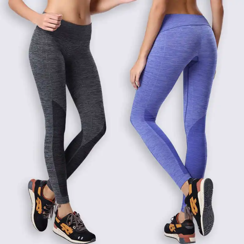 Новые колготки для бега женские спортивные Леггинсы Спортивная одежда Полная длина быстросохнущие Леггинсы для йоги Спортивные Компрессионные Леггинсы для йоги