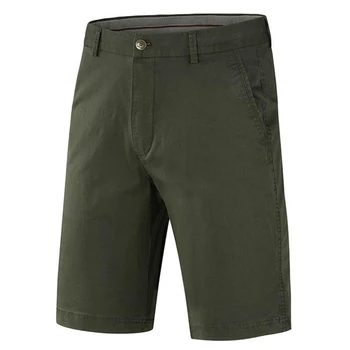 

Summer 2019 New Cargo Shorts Men Casual 97% Cotton Mens Shorts Mid-waist Knee Length Stretchy Short Hombre Plus Size 31-42