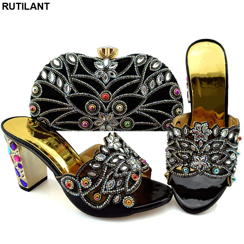 New Arrival Women Shoes and Bag Set In Italy Nigerian Women Wedding Pumps with Purse Summer High Heeled Party Shoes for Women New Arrival Women Shoes and Bag Set In Italy Nigerian Women Wedding Pumps with Purse Summer High Heeled Party Shoes for Women