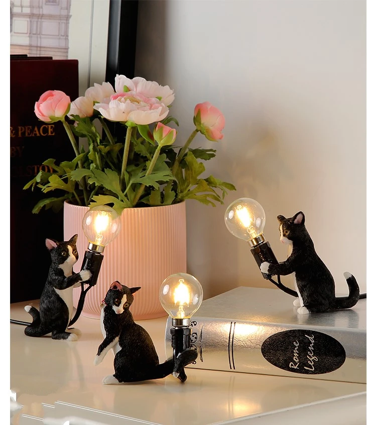 Настольная лампа с животными в скандинавском стиле для детской спальни ...