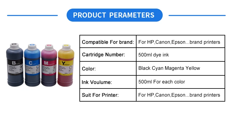 500 мл черный цветные чернила для принтера краска пополнения комплект для Canon Pixma для hp дозаправочные картриджи снпч система беспрерывной