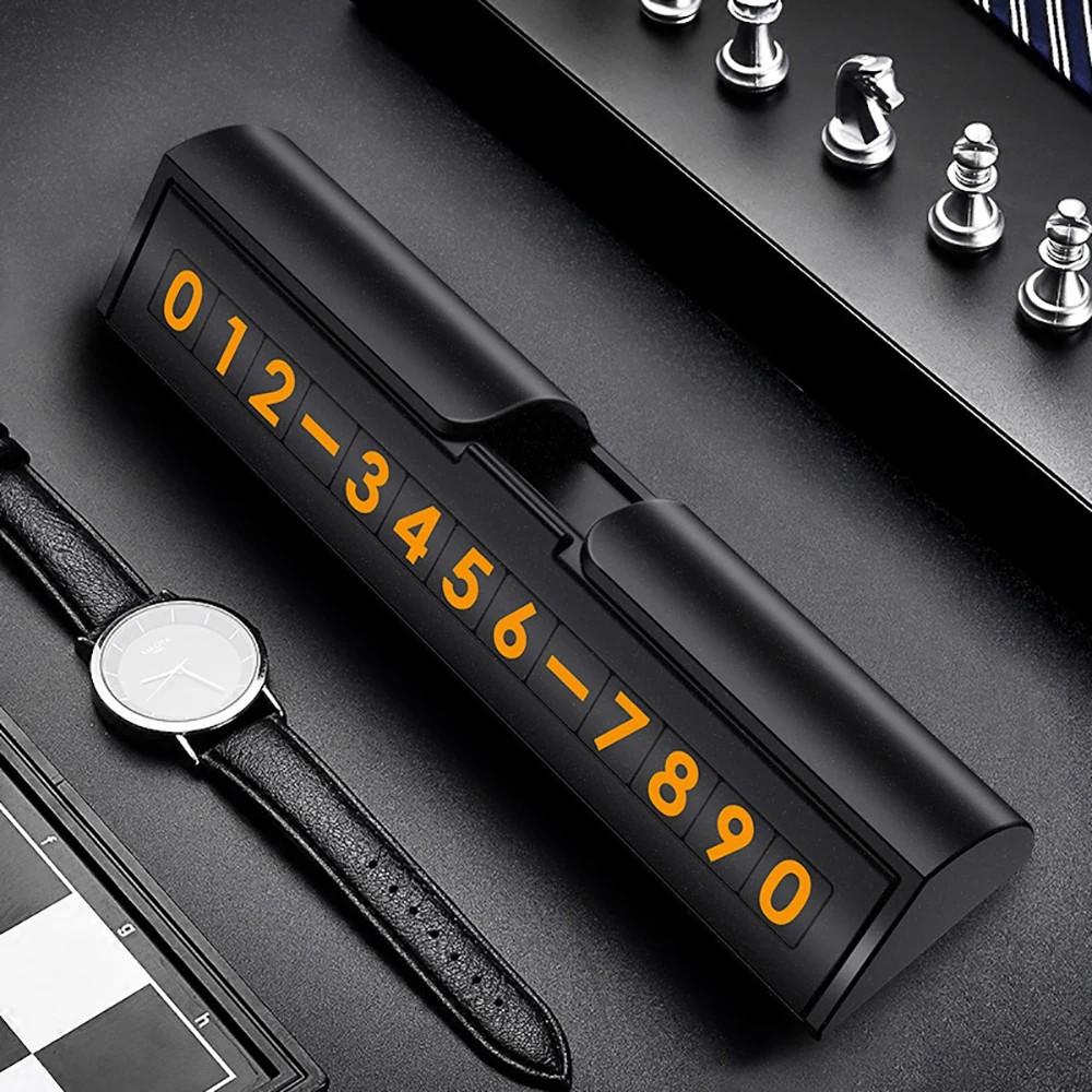 

High Quanlity Hidden Car Temporary Stop Sign Car Locating Phone Number Card Car Sticker Endurable Temperature