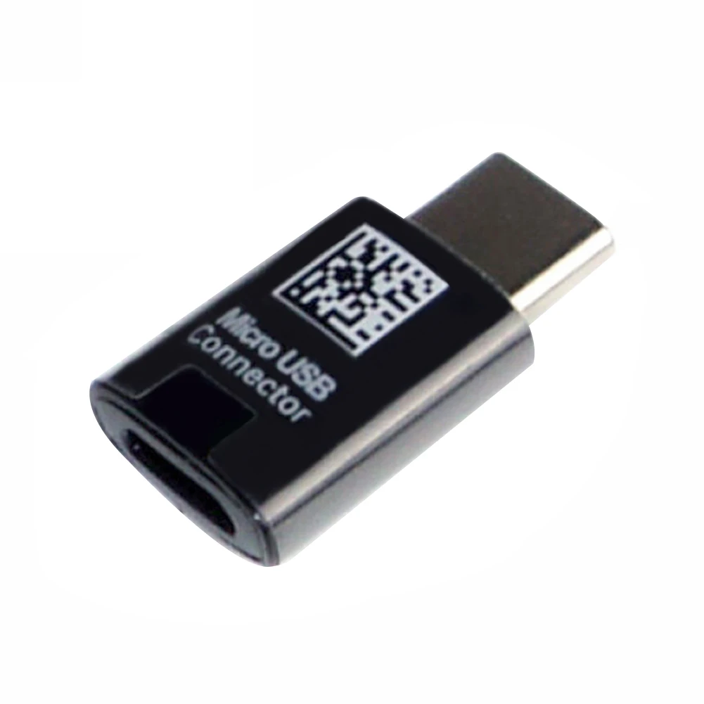 

High Quaility Micro USB 2.0 Femaler To USB 3.1 type C Male data transfer Adapter Converter Connector Black For Smart Phone