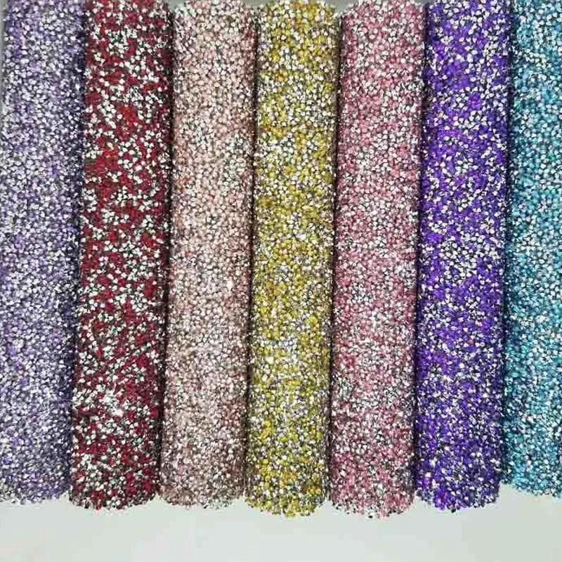 

24X40cm Adhesive Resin Rhinestone Mesh Fabric Sheet Crystal Ribbon Trim Strass Applique DIY Dress Jewelry Phone Car Craft