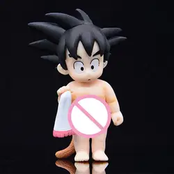 Аниме Dragon Ball Z Super Saiyan Son Goku Shower Ver ПВХ фигурка Коллекционная модель игрушки куклы 11 см