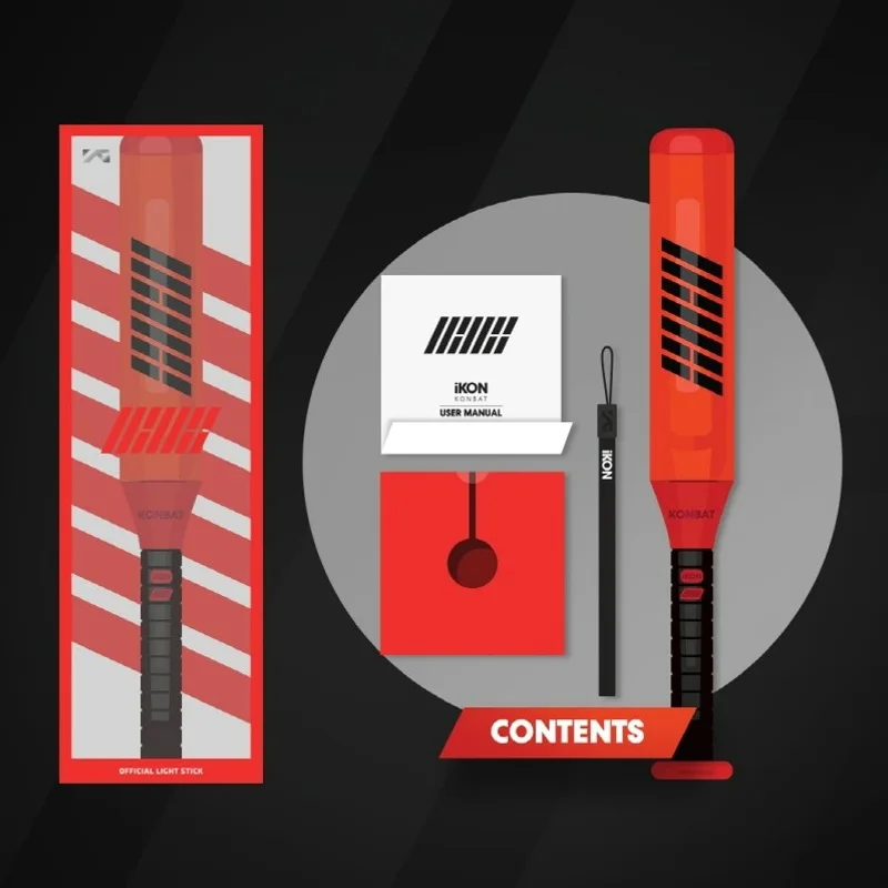 Светодиодный светильник iKON Conbat концертный мировой турне для хип хопа Bobby BI Ночной