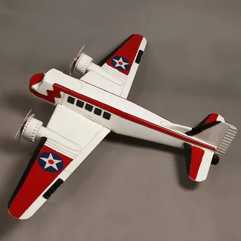 

120 cm large color model plane Props Color tin model airplane Window decoration decorative handicrafts