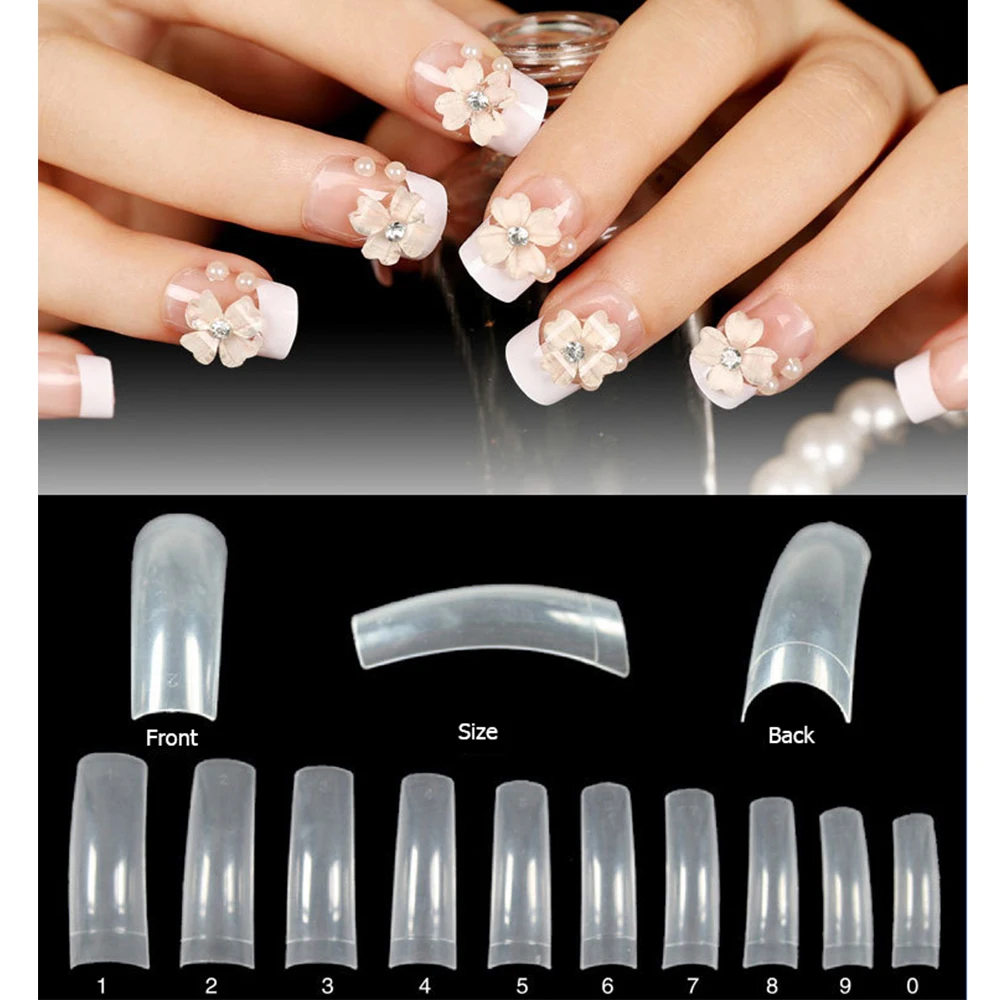 500pcs/Bag French False Nails Professional DIY Lady Nails Decoration