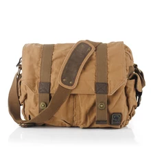 Для мужчин из хлопка в ретро-стиле Повседневное холст курьерская книга, сумка на плечо, сумка для плеча, Камера Сумки-холсты