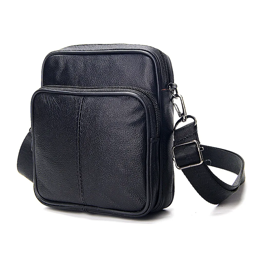 جديد الرجال الأعمال جلد طبيعي البسيطة Crossbody أكياس المحمولة الأوروبية نمط الذكور واحدة الكتف Crossbody حقيبة أسود جديد الرجال الأعمال جلد طبيعي البسيطة Crossbody أكياس المحمولة الأوروبية نمط الذكور واحدة الكتف Crossbody حقيبة أسود