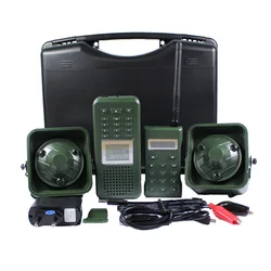 Llamador de caza 50w 150dB, altavoz, MP3, pájaro, incorporado en 200 voces de pájaro, señuelo electrónico, pato, 2 uds.