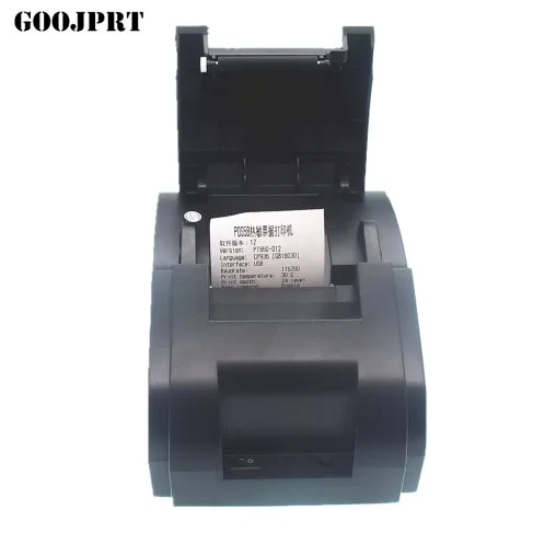 Goojprt черный USB порт 58 мм Термальный чековый POS принтер с низким уровнем шума
