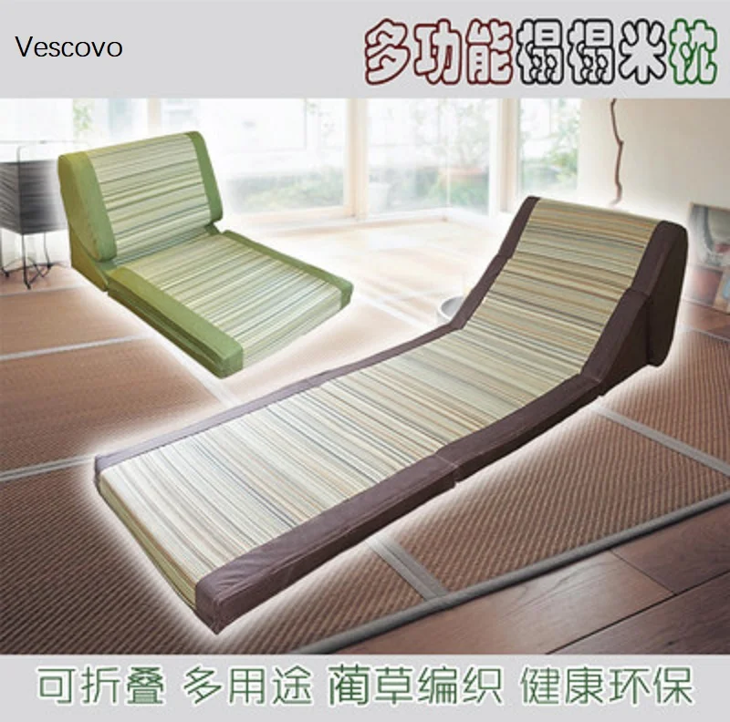 Cool and comfortable Folding Japanese Traditional Tatami Mattress Rectangle Large Foldable Floor Straw Mat For Yoga Sleeping