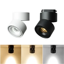 COB 10 Вт 15 Вт светодиодный Трековый светильник светодиодный поверхностный Точечный светильник для магазина одежды торговый центр гостиная Трекинговые лампы
