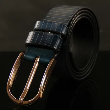 

Jeans Casual Belt High Quality Genuine Leather Luxury Strap Male Belts For Men Pin Buckle Masculine Cummerbund