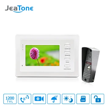 4 inch 1200TVL Home Video Doorbell Monitor Door Phone Video Intercom Door Intercom Night Vision Camera Security System Kit yobangsecurity 5 units apartment video intercom 7 inch monitor wired video doorbell door phone speakphone intercom system kit