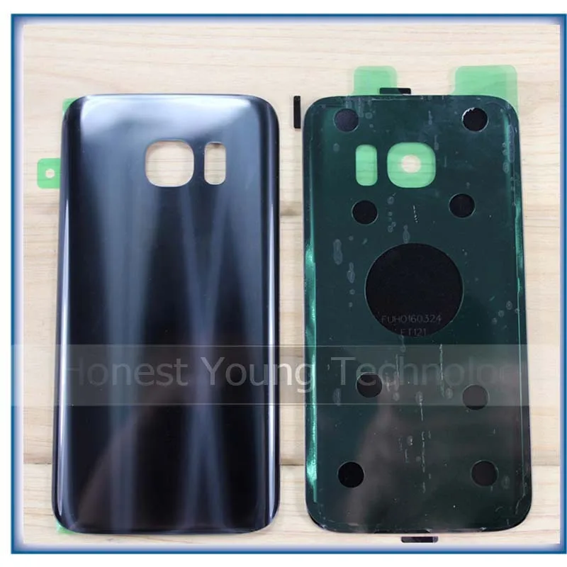 2 шт для Samsung Galaxy S7 G930/S7 edge G935 Задняя стеклянная крышка с логотипом и наклейкой