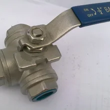 G1/2 T port шаровой клапан электрический шаровой клапан из нержавеющей стали 3 Реверсивные клапаны dn15