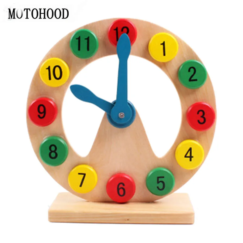 MOTOHOOD 20.720.77.3cm 3D Puzzle Kids Toys Digital Clock Wooden Toys For Children Enlighten Baby Intelligence Toys (1)