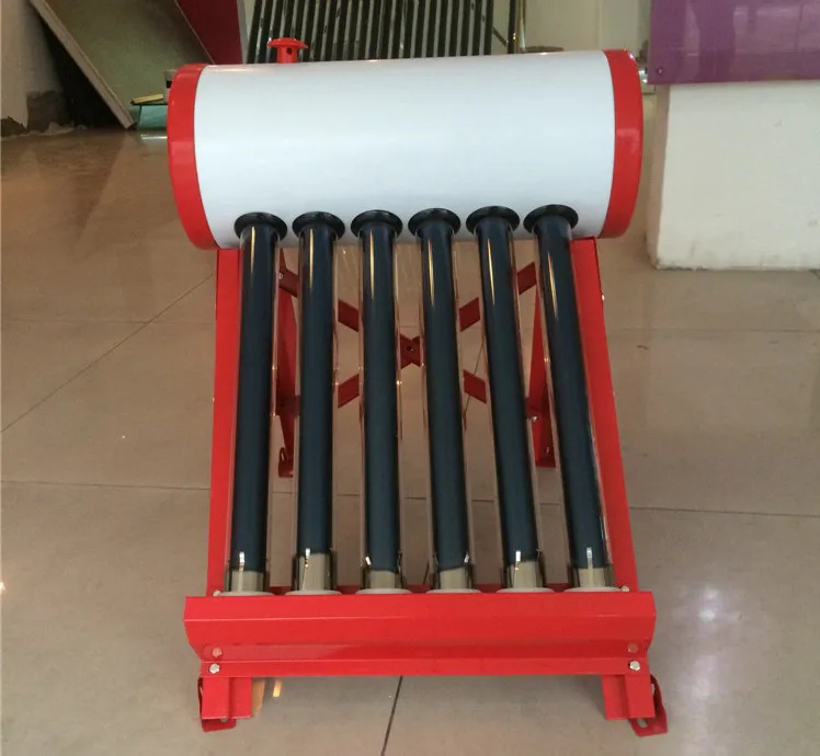 Portable Non pressurized compact solar water heater Evacuated vacuum