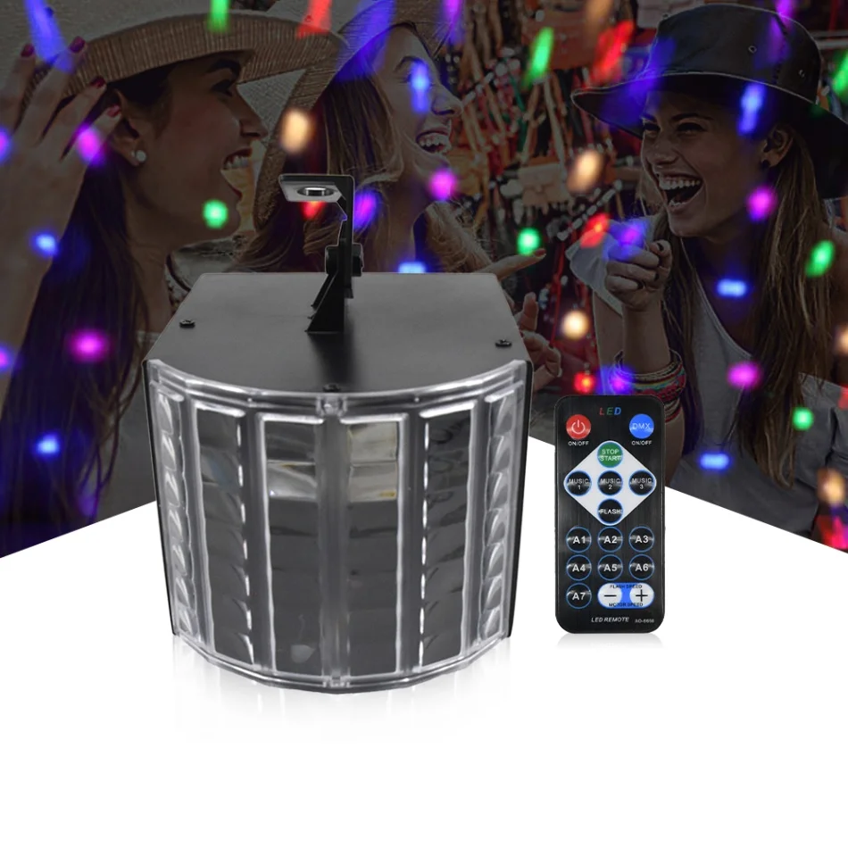 

Mini Stage Light Lamp 6 Colors(R/G/B/Y/P/W ) Lights Sound Activated Auto Disco Light with Remote Control for DJ Party Club Pub