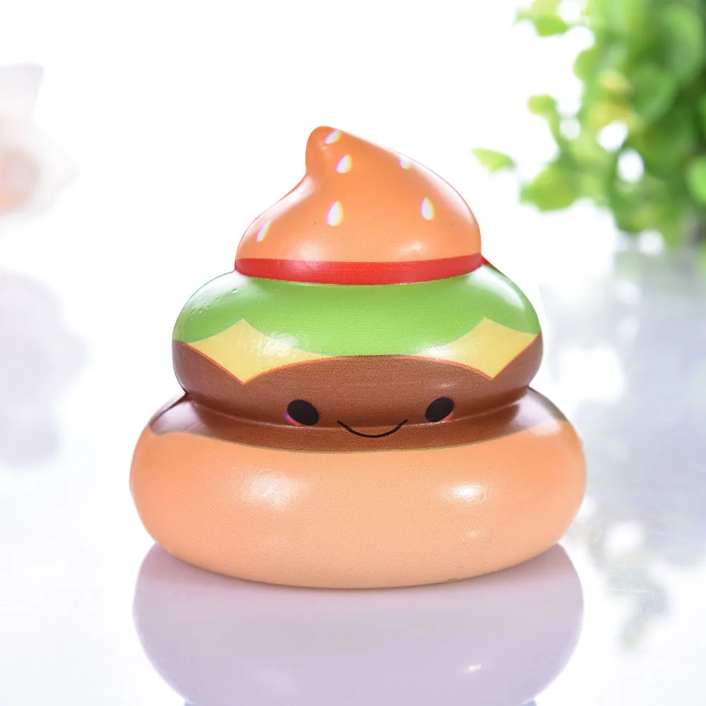 Kawaii Squishy Squeeze Kid Toys мягкая вкусная пищевая игрушка &quotкакашка&quot Slow Rising Cream