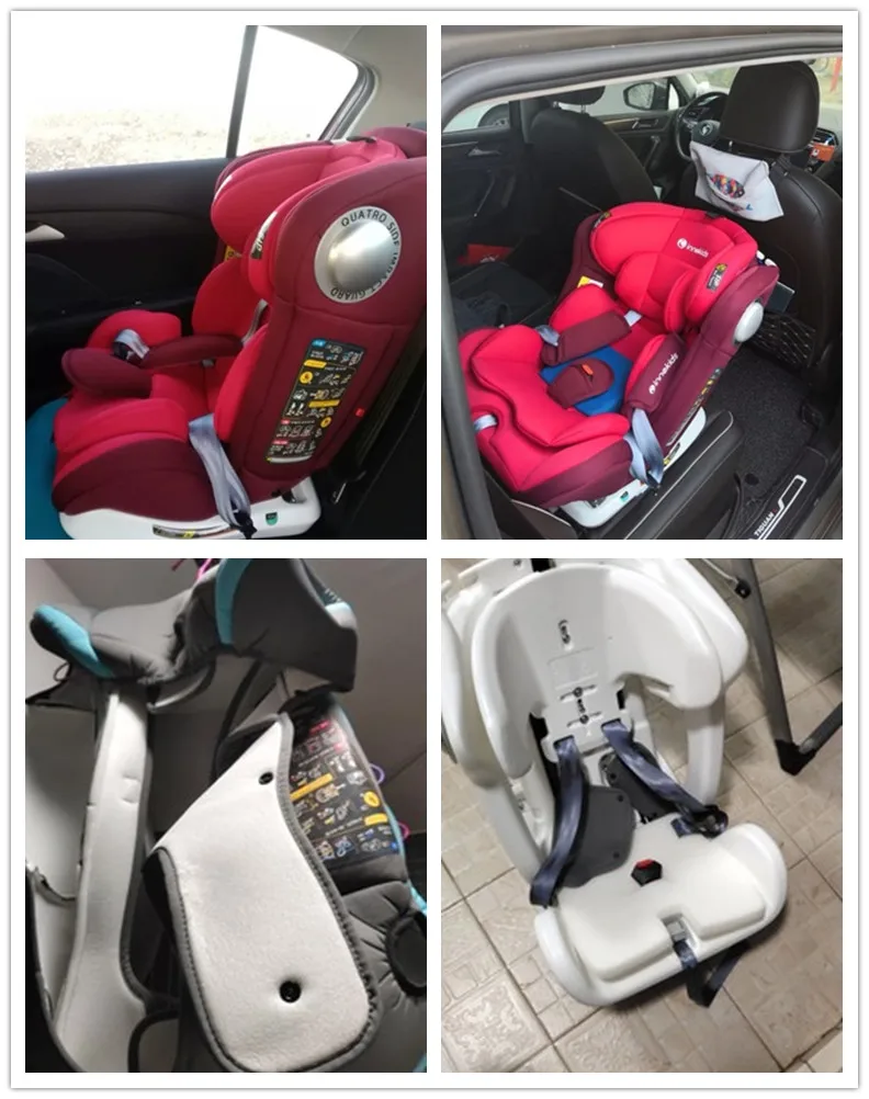 YC05S  Innokids Child Safety Seat 360 Degree Rotating Car with 0-12 Years Old Baby Can Sit and Lay Isofix Latch  grey