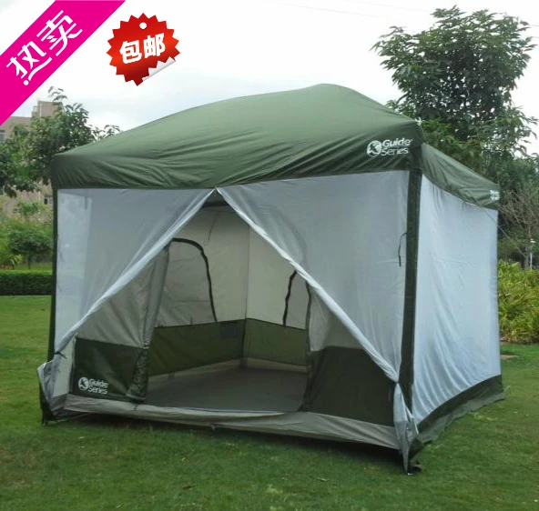Cheap Multi purpose cool shed chromophous outdoor dual-use single camping tent awning
