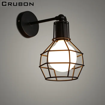 

Vintage Plated Industrial Wall Lamp Retro Loft LED Wall Light Lamparas De Pared Stair Bedroom Iron Wall Sconce Abajur Luminaria