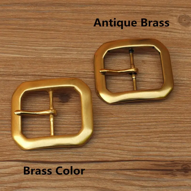 

DIY Johnleather Craft Hardware Clipped Corner Center Bar Belt Buckle #90834-38