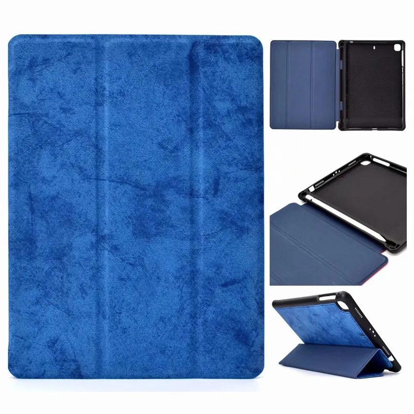 Карандашница для iPad mini 7,9 дюйма Мягкая силиконовая задняя Trifold smart Case для iPad mini1/mini2/mini3 /mini4 чехол принципиально tablet