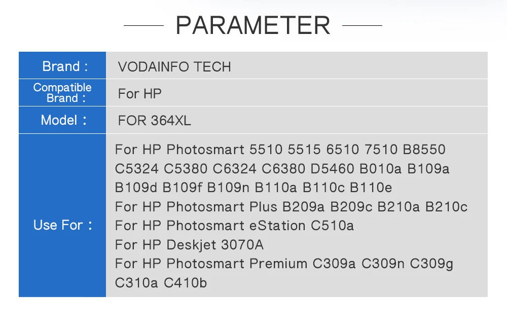 Совместимые чернильные картриджи для hp 364xl для hp 364 364XL Photosmart 5520 6510 6520 7510 B109 B110 B209 C310 C410 принтеры