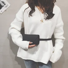 CCRXRQ, Женские поясные сумки, модная женская сумка через плечо, черный удобный ремень, сумка для телефона, кошелек для монет, женская кожаная поясная сумка