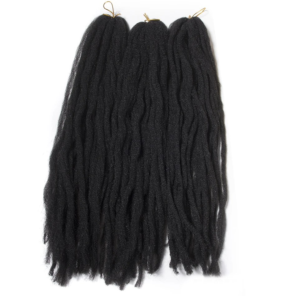 QP Hair Crochet Marley Braid Hair Extensions 18 Inch 30 Roots Afro Kinky Synthetic Marley Hair For Braiding