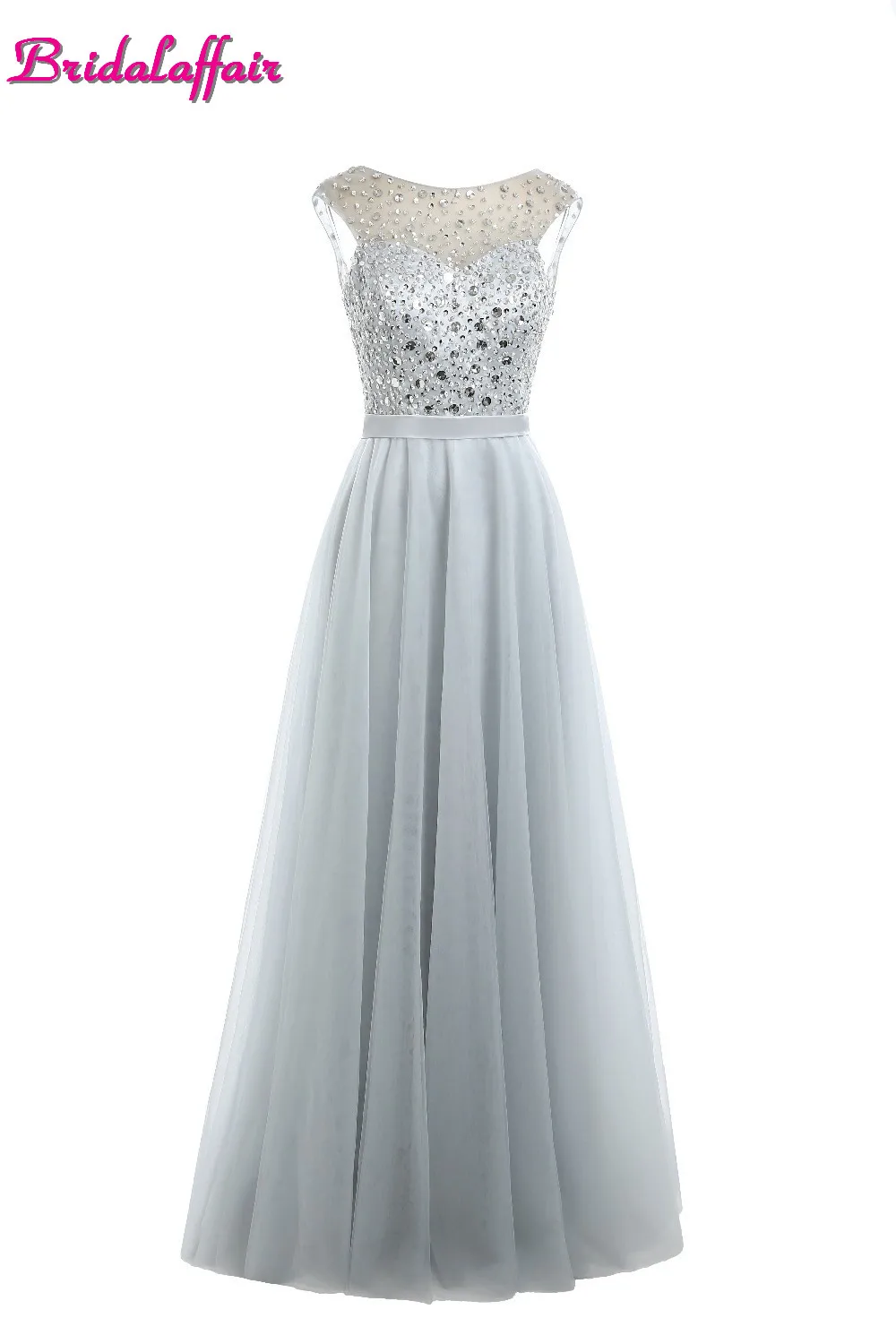 

Real Photo Cheap Crystal Scoop Neck Prom Dresses 2017 Robe de soiree Custom made Short Sleeve Tulle Party Gown Vestido de festa