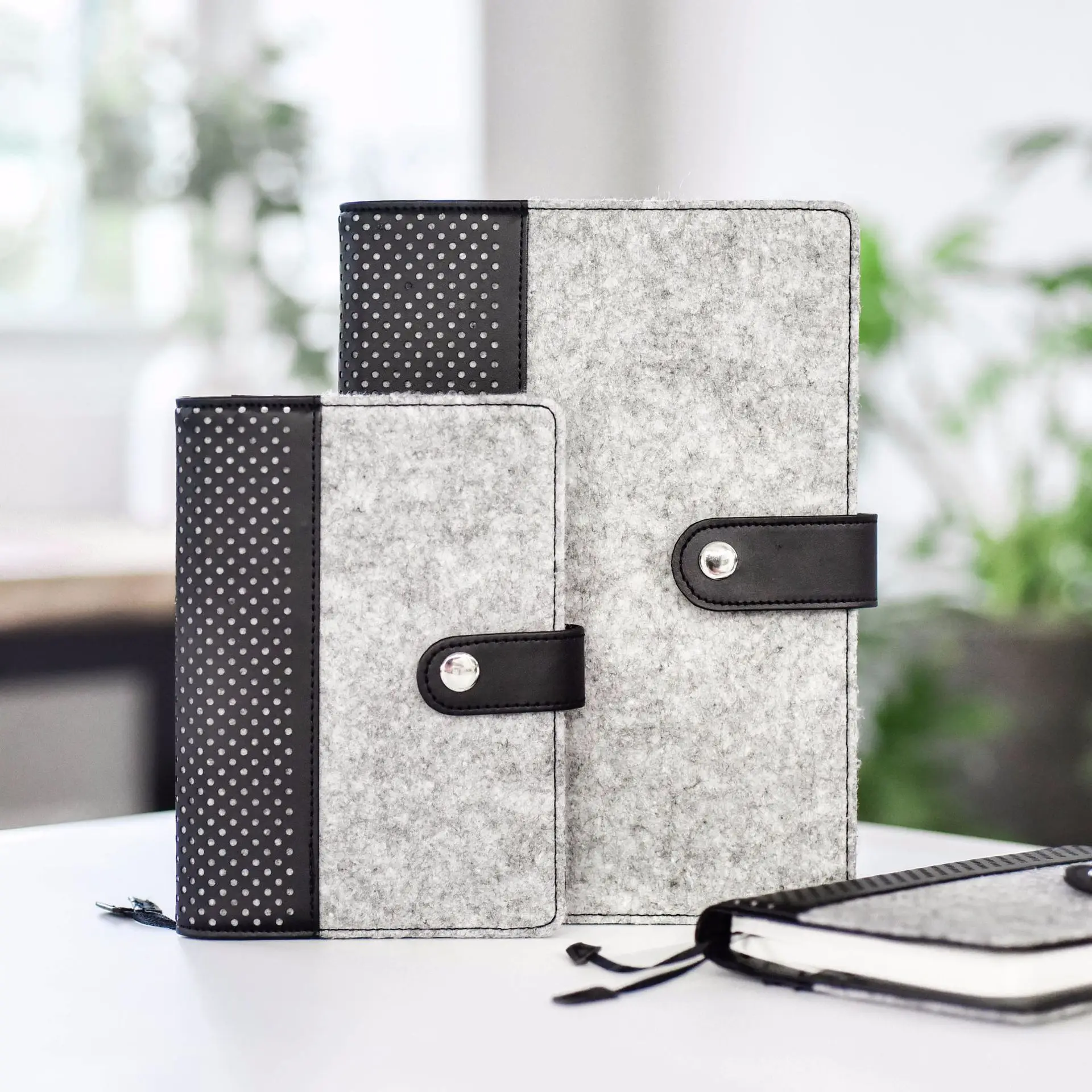 

A5/6 Felt Notebook Planner School Office Stationery Hobonichi Cover Journal Daily Weekly Planner Hollow Notebook Bullet Journal