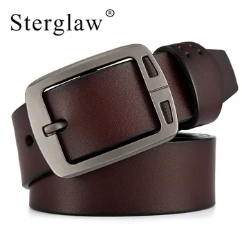 

110-125x3.8cm New genuine leather trouser men's belts jeans moda 2020 femenina luxury brand designe casual female wide beltC206