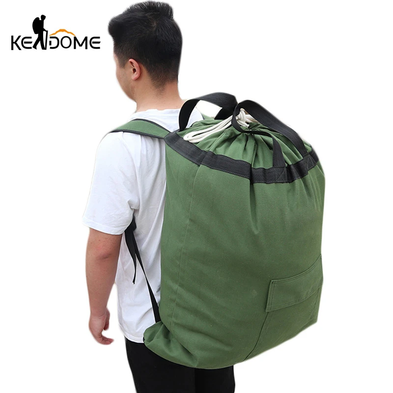 Grand Sac A Dos Militaire En Toile Pour Hommes Sac Seau De Voyage Camouflage Cordon De Serrage Randonnee Camping Alpinisme Bagage Xa148d Aliexpress