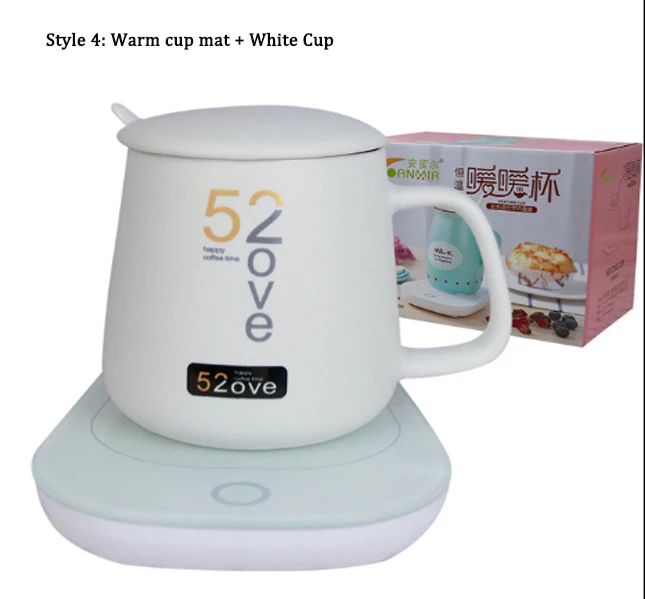 Теплые чашки мат молоко лимон 55 градусов термостат чашка сенсорный выключатель Кофе шнур питания длина 1 м приборы для личной гигиены