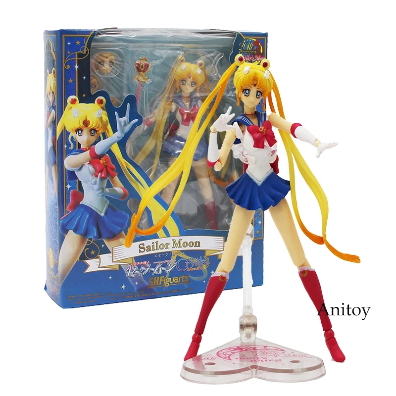 SHF Sailor Moon Crystal Season III Action Figure 1/8 scale painted figure 20th Anniversary Variable PVC Figure Toy 15cm