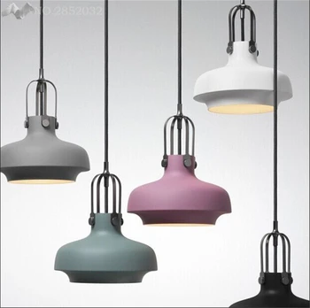 

JW Modern Nordic Style Colorful LED Pendant Lamp Iron Pendant Lights for Living Room Cafe Bar Home Lighting Fixtures Decoration