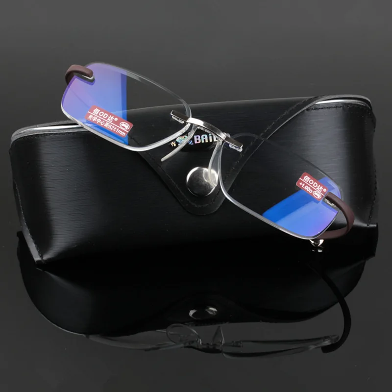 Чашма бренд высокое качество TR 90 гибкие храмы бескаркасные очки для чтения для мужчин и женщин