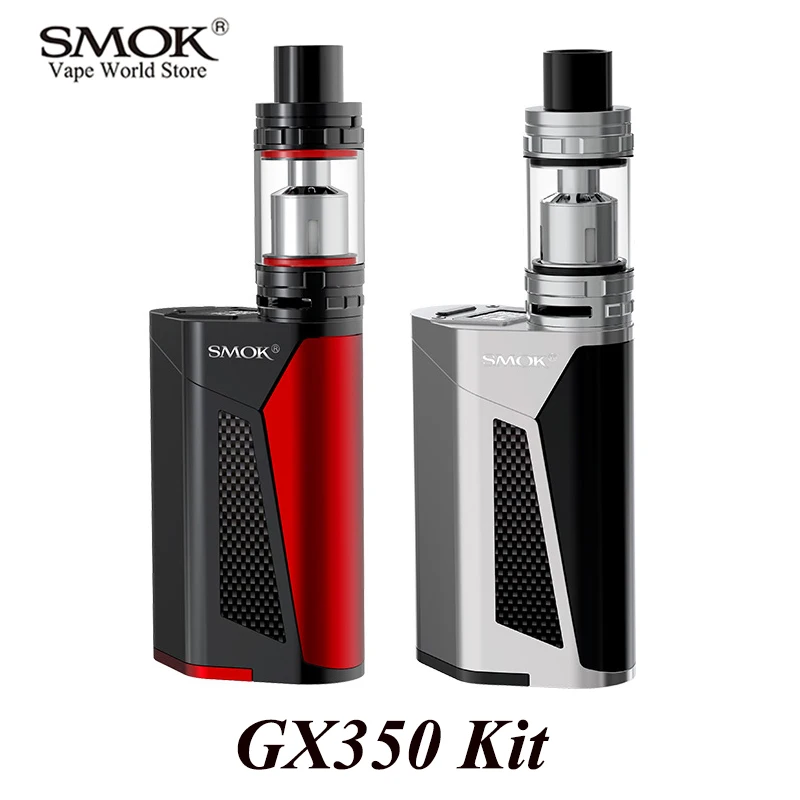 

SMOK GX350 Kit E Cigarette Hookah Electronic Cigarette Vape Box Mod Kit Vaporizer 350W Mech Mod with TFV8 Atomizer Tank S091