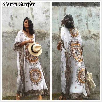 

Beach Cover Up Pareos For Women Saida De Praia 2019 Kaftan Dress Loose Size Skirt Rayon Bikinis Swimsuit Overclothes Maios